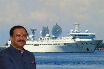 சீன உளவுக் கப்பலை உன்னிப்பாகக் கண்காணித்து வரும் இந்திய அரசாங்கம்! இந்திய வெளியுறவுத்துறை இணை அமைச்சர்