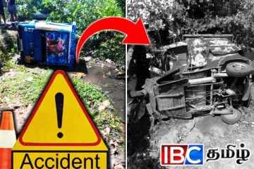 வாய்க்காலில் விழுந்த முச்சக்கர வண்டி: சாரதி படுகாயம்