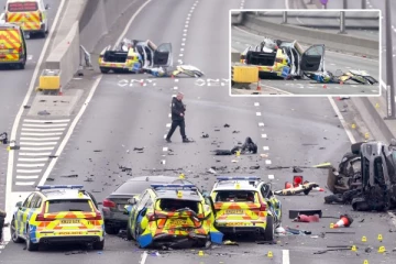 பிரித்தானியாவின் முக்கிய சாலையில் விபத்து: 7 பொலிஸாருக்கு காயம்! 2 பேர் கைது