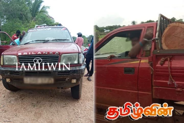 ஓமந்தையில் மரக்கடத்தலில் ஈடுபட்டவர்கள் மீது தற்காப்பு துப்பாக்கி சூடு: இருவர் பொலிஸாரால் கைது