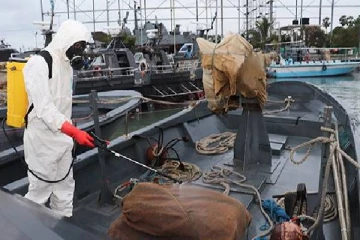 பருத்தித்துறை கடலில் 237.5 கிலோ கிராம் கேரள கஞ்சாவுடன் மூவர் கைது