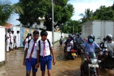 பச்சிலைப்பள்ளியில் அமைந்துள்ள பளை மத்திய கல்லூரி வெள்ளத்தால் பாதிப்பு!