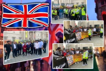 காணாமல் ஆக்கப்பட்டவர்களுக்கு நீதிகோரி பிரித்தானியாவில் போராட்டம்