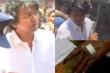 நடிகர் விஜய் கைக்கு என்ன ஆச்சு!! ஓட்டு போட வந்த தளபதியால் அதிர்ச்சியில் ரசிகர்கள்