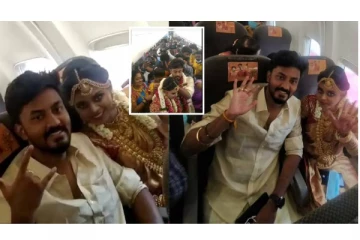நடுவானில் வெகு விமர்சியாக நடந்த தமிழனின் திருமணம்...வைரலான வீடியோவால் விமான ஊழியர்களுக்கு நேர்ந்த கதி! வெளியான முழு விபரம்