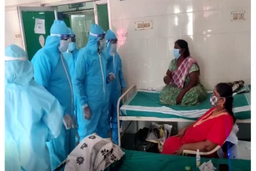 ஆவடி கொரோனா சிகிச்சை மையத்தை பார்வையிட்ட அமைச்சர் நாசர்