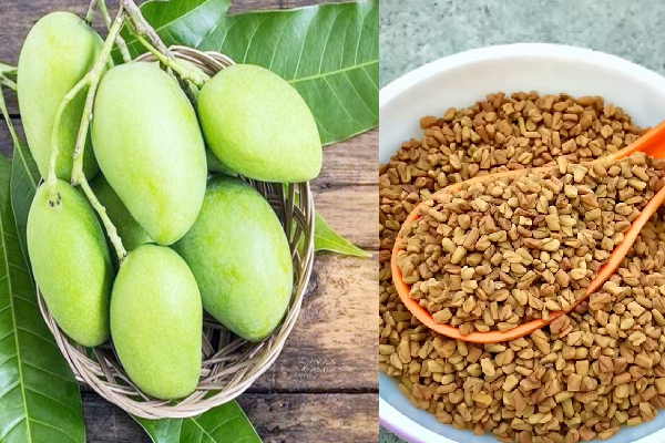 வாயில் எச்சில் ஊறவைக்கும் மாங்காய் வெந்தய சட்னி | Health Food Mango Fenugreek Chutney In Tamil