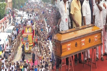 விஜயகாந்தின் உடல் நல்லடக்கம் செய்யப்பட்ட சந்தனப்பேழையில் பொறிக்கப்பட்டிருந்த வாசகம்