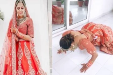 திருமண கோலத்தில் மணப்பெண் செய்த காரியம்... அடேங்கப்பா... இதெல்லாம் தாறுமாறு! உறவுகளே ஷாக்கில்