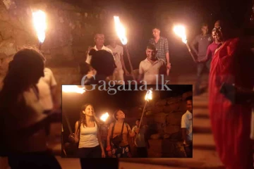 පන්දම් දල්වාගෙන මිහින්තලේ තරණය විදේශිකයෝ. (VIDEO)