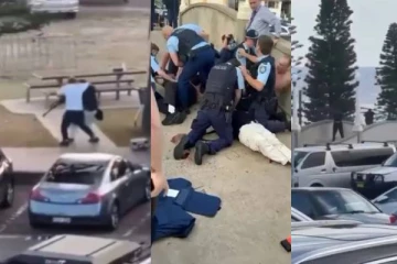 அவுஸ்திரேலியாவை உலுக்கிய பயங்கரவாத தாக்குதல்! மர்ம நபரிடம் துப்பாக்கியை பறித்த நபர் (காணொளி)