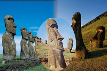 சிலைகளுடன் உயர்ந்து நிற்கும் மர்ம தீவு: எவ்வாறு தோன்றியது தெரியுமா?