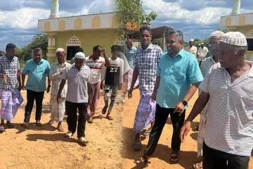 கிண்ணியா குரங்குபாஞ்சான் காணி விவகாரம்: எம்.பி தௌபீக் கள விஜயம்