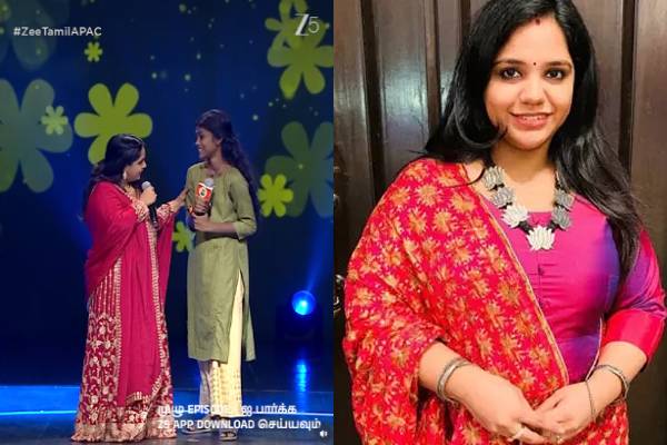 சரிகமப: தனியாக வந்த சிறுமிக்காக பாடகி சைந்தவி செய்த விடயம்... கண்ணீர் மல்க வைக்கும் காட்சி! | Saregamapa Lil Champs Season 5 Sandhavai Action சரிகமப: தனியாக வந்த சிறுமிக்காக பாடகி சைந்தவி செய்த விடயம்... கண்ணீர் மல்க வைக்கும் காட்சி! | Saregamapa Lil Champs Season 5 Sandhavai Action