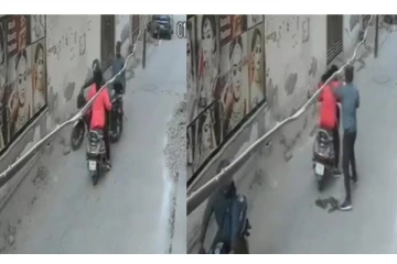 பட்டப்பகலில் பெண்ணின் கழுத்தில் இருந்த தங்கச் சங்கிலியை பறித்த மர்ம நபர்கள் - அதிர்ச்சி சிசிடிவி வீடியோ..!