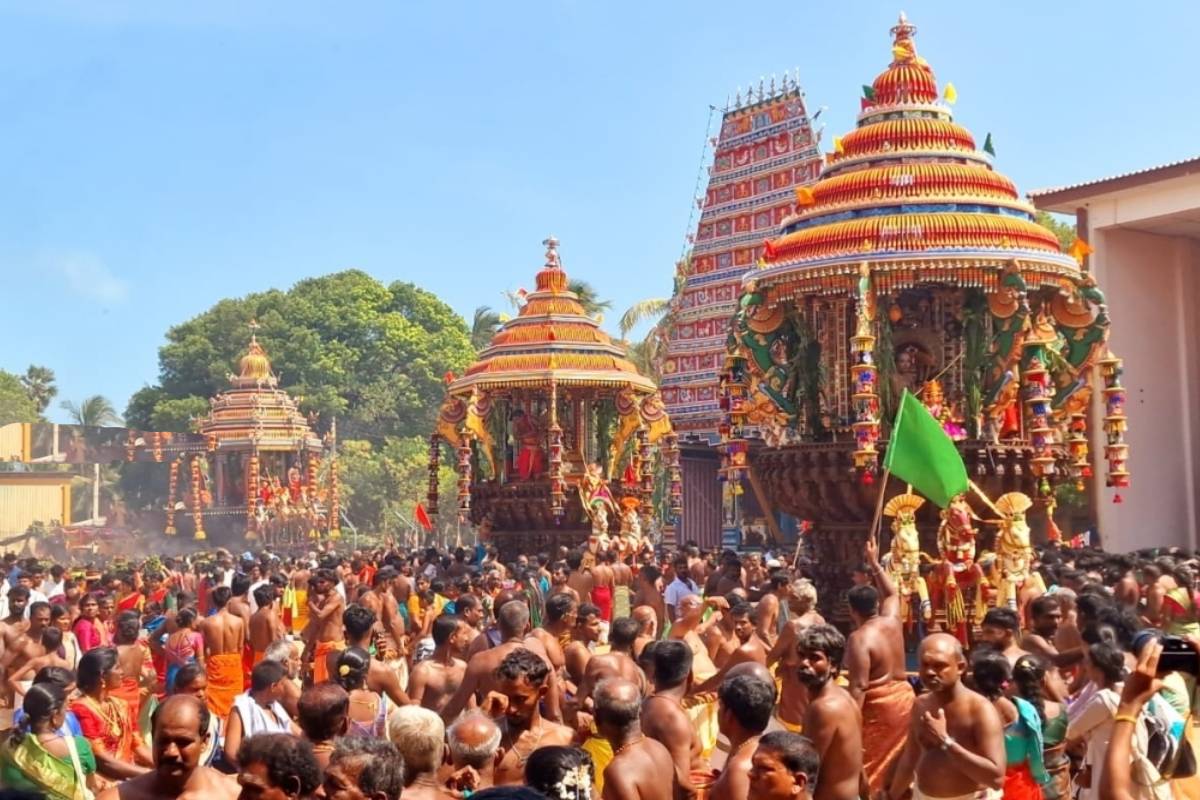 சிறப்பாக நடைபெற்ற யாழ். நயினாதீவு நாக பூசணி அம்மன் தேர்த்திருவிழா | Jaffna Nainadhivu Nagapoosani Amman Festival