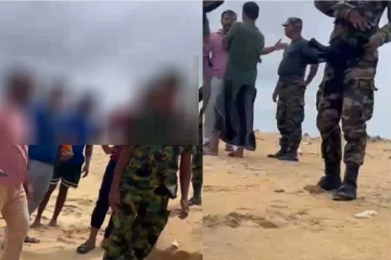 කල්පිටියේදී උණුසුම් තත්ත්වයක් - පොලීසිය හා ගුවන් හමුදා සෙබළුන් අතර ගැටුමක්