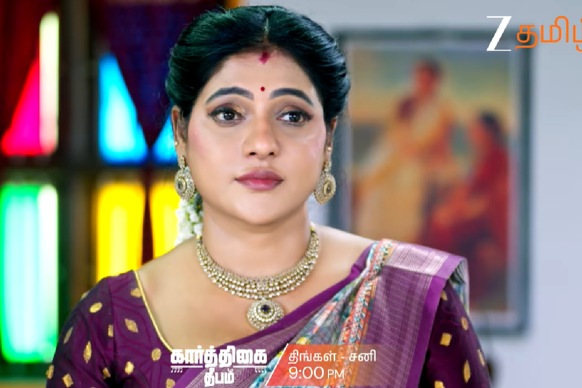கனடாவுக்கு கிளம்பும் ரேவதி... சாமுண்டீஸ்வரியின் சதிவலையில் சிக்குகிறாரா? - கார்த்திகை தீபம் இன்றைய எபிசோட் அப்டேட்! | Karthigai Deepam Serial Today Episode August 5 கனடாவுக்கு கிளம்பும் ரேவதி... சாமுண்டீஸ்வரியின் சதிவலையில் சிக்குகிறாரா? - கார்த்திகை தீபம் இன்றைய எபிசோட் அப்டேட்! | Karthigai Deepam Serial Today Episode August 5