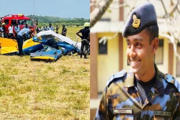 திருகோணமலையில் விழுந்து நொறுங்கிய விமானப்படையின் பயிற்சி விமானம் (Video)