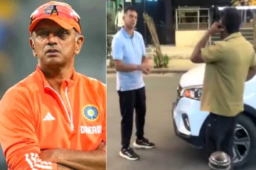 ராகுல் டிராவிட் கார் மீது லோடு ஆட்டோ மோதி விபத்து., வைரலான வாக்குவாத வீடியோ