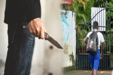 பாடசாலை முடிந்து வீடு சென்ற மாணவன் மீது வாள்வெட்டு