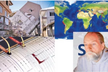 රිච්ටර් මාපකයේ 8.5ක භූ කම්පන අවදානම් කලාප 13ක් ලකුණු කරයි..