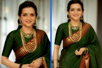 பச்சை நிற சேலையில் அச்சு அசல் அம்மன் போலவே வந்து நின்ற டிடி