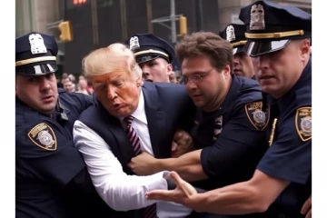 ட்ரம்பை கைது செய்தால் இப்படிதான் இருக்கும் - வைரலாகும் ஃபோட்டோஸ்