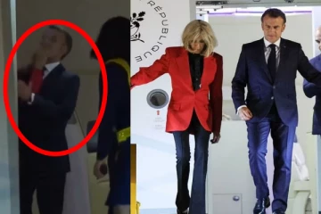 பிரான்ஸ் ஜனாதிபதியை மனைவி அறைந்தாரா? காணொளியால் சர்ச்சை