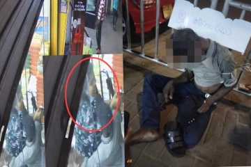 වෙළඳසැලකදී හොරෙකුට යන්න නොදී කතක් දොරවහයි..පසුව සිදුවූ දේ මෙන්න.(CCTV VIDEO/PHOTOS)