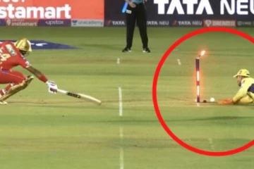 ராஜபக்சாவை ஓடி வந்து கில்லி மாதிரி ரன் அவுட் செய்த தோனி! வைரலாகும் வீடியோ