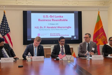 ශ්‍රී ලංකා මහ බැංකු දූත පිරිස IMF–ලෝක බැංකු රැස්වීම් අතර ආයෝජකයන් සමඟ සාකච්ඡා