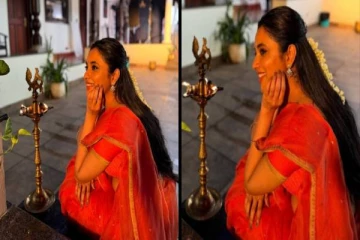 Photo Album: விளக்கு வெளிச்சத்தில் ஜொலிக்கும் நடிகை பிரியங்கா மோகன்