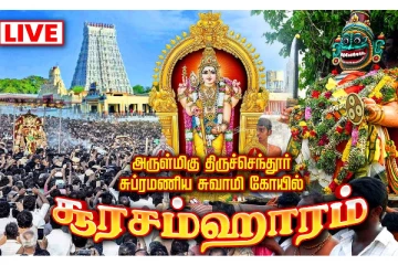 நேரலை: திருச்செந்தூரில் கோலாகலமான சூரசம்ஹாரம்...