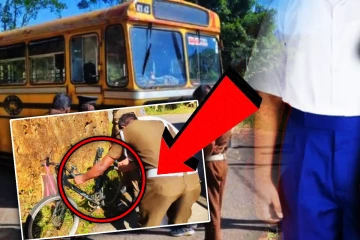 துயர சம்பவம்: பேருந்தில் மோதி பாடசாலை மாணவன் உயிரிழப்பு