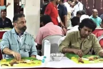 நேற்று நடந்த விக்ரம் சக்சஸ் மீட்டில் பரிமாறப்பட்ட 40 வகையான உணவு ! பந்தியிலே அரம்பித்து பந்தியிலே முடிந்தது...