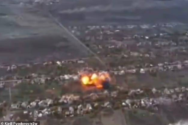 FAB-1500 deadly bomb blast ukraine houses