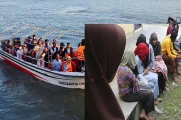 கடலில் கவிழ்ந்த ரோகிங்கியா முஸ்லிம் அகதிகளை ஏற்றிச் சென்ற படகு!