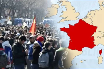 பிரான்சில் மில்லியன் கணக்கில் வீதிக்கிறங்கிய அரச ஊழியர்கள்