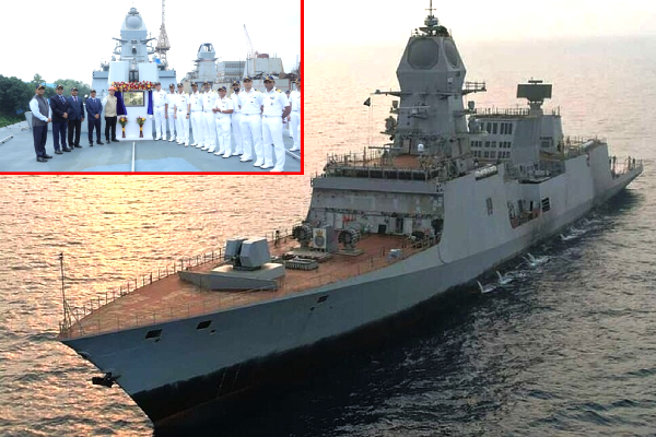 Himgiri warship Indian Navy, Project 17A guided missile frigate, BrahMos missile frigate India, GRSE warship delivery 2025, Atmanirbhar Bharat Navy warship, Barak 8 missile system India, Indian Navy latest warship news, Indigenous warship Himgiri