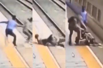 Viral Video: ரயில் முன் பாய்ந்து தற்கொலைக்கு முயன்ற பெண்ணை காப்பாற்றிய ரியல் ஹீரோ