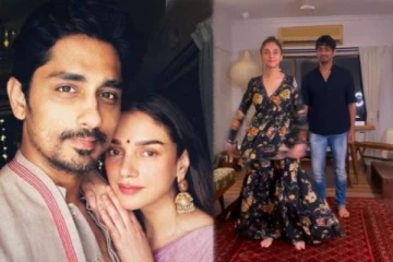 சூப்பர் ஹிட் பாடலுக்கு ஜோடியாக ஆட்டம் போட்ட சித்தார்த் மற்றும் அதிதி ராவ்- வைரல் வீடியோ