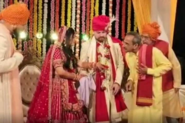 பாலிவுட் இசைக்கு நடனமாடியபடியே…அவுஸ்திரேலிய மாப்பிள்ளையை கரம்பிடித்த குஜராத் பெண்