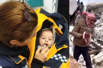 துருக்கி இடிபாடுகளுக்கு அடியில் பிறந்த அதிசய குழந்தை!