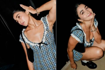 பார்ட்டிக்கு சென்ற விஜய் பட நடிகை பூஜா ஹெக்டே அணிந்திருந்த உடையை பாருங்க