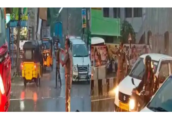 உதயநிதி ஸ்டாலின் நிகழ்ச்சி… கொட்டும் மழையில் நனைந்தபடியே பணியாற்றிய உதவி கமிஷனர்! குவியும் பாராட்டு | Tamilnadu Samugam உதயநிதி ஸ்டாலின் நிகழ்ச்சி… கொட்டும் மழையில் நனைந்தபடியே பணியாற்றிய உதவி கமிஷனர்! குவியும் பாராட்டு | Tamilnadu Samugam