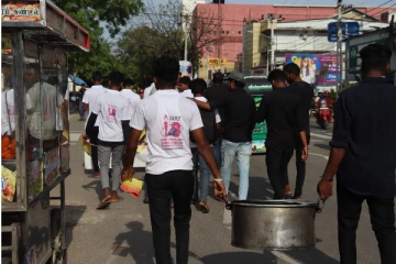 யாழ். நகர் பகுதியில் முள்ளிவாய்க்கால் கஞ்சி விநியோகம்