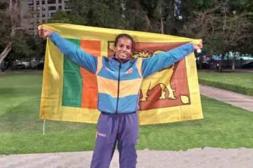 ஆசிய தடகள செம்பியன்ஷிப் போட்டியில் வௌ்ளிப் பதக்கத்தை வென்ற இலங்கைப் பெண்!