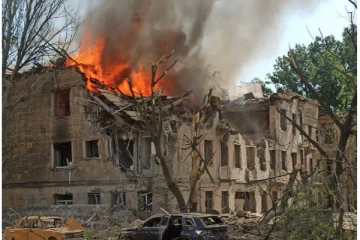 වෛද්‍ය සායනයකට රුසියානු රොකට් ප්‍රහාරයක්