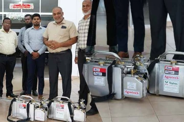 கல்முனை பிராந்திய தொற்று நோய் தடுப்பு பிரிவிற்கு மருந்து விசிறும் இயந்திரம் கையளிப்பு